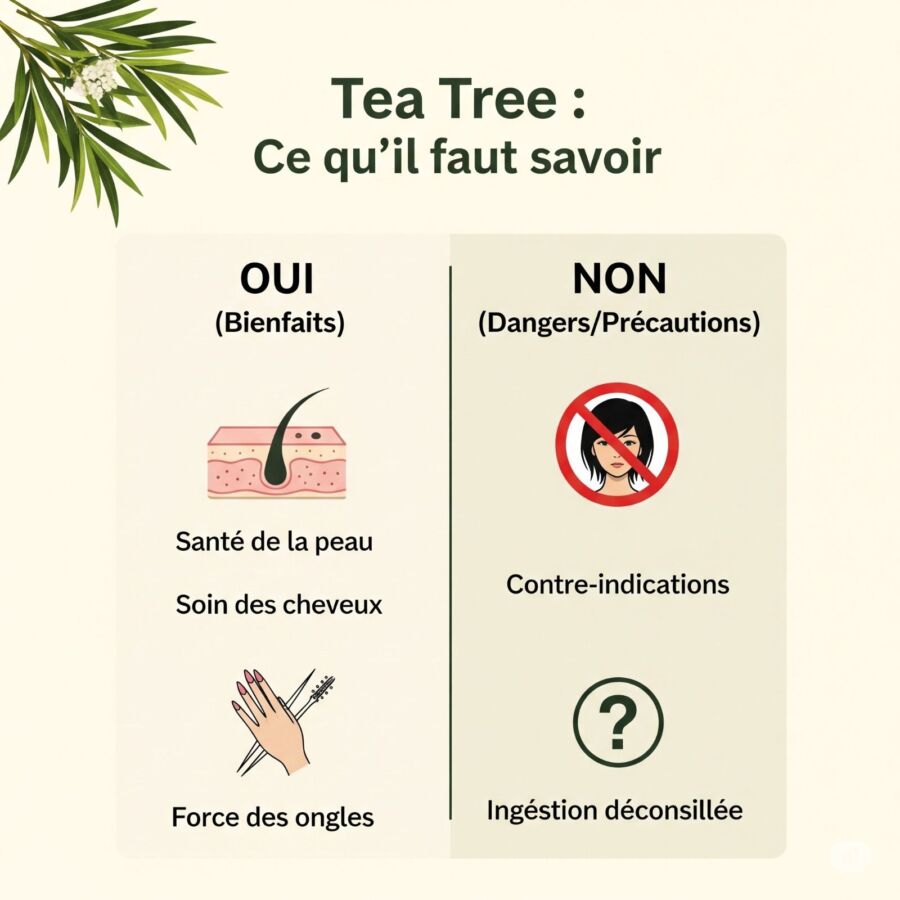 Utilisation sûre huile tea tree