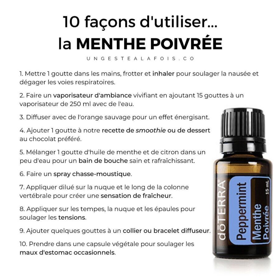 Effets secondaires huile menthe