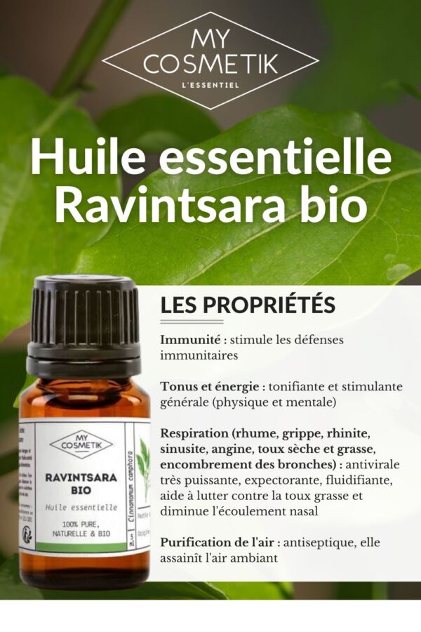 Utilisation huile essentielle ravintsara