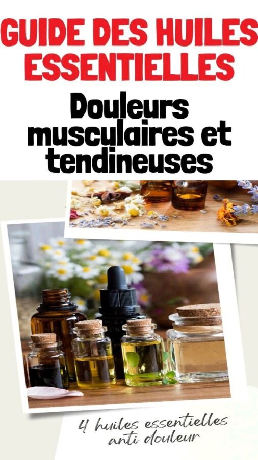 Soulagement tendinite huiles