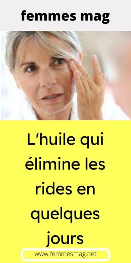 Immortelle pour rides