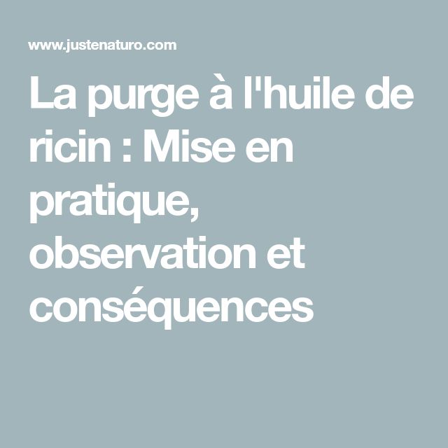 Dangers cachés ricin