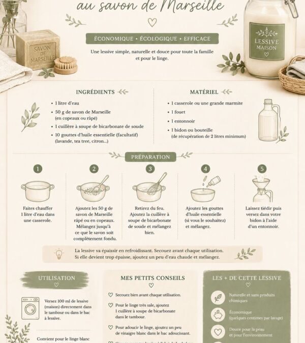 Faire la lessive maison : l&rsquo;essentiel en pratique