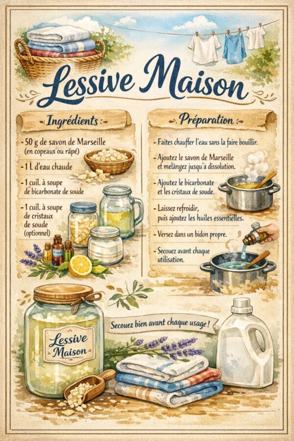 Recette lessive maison simple