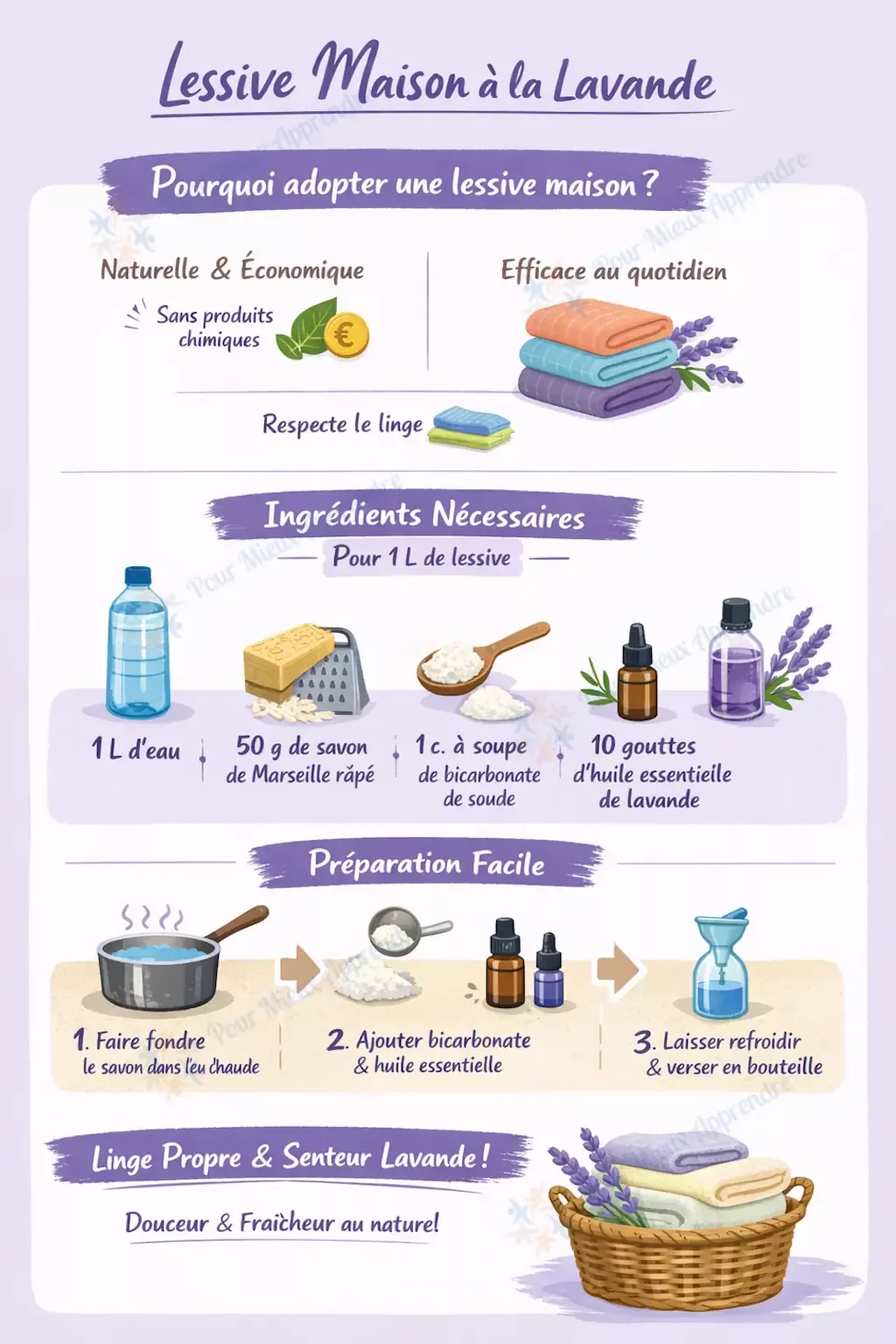 Ingrédients pour lessive maison