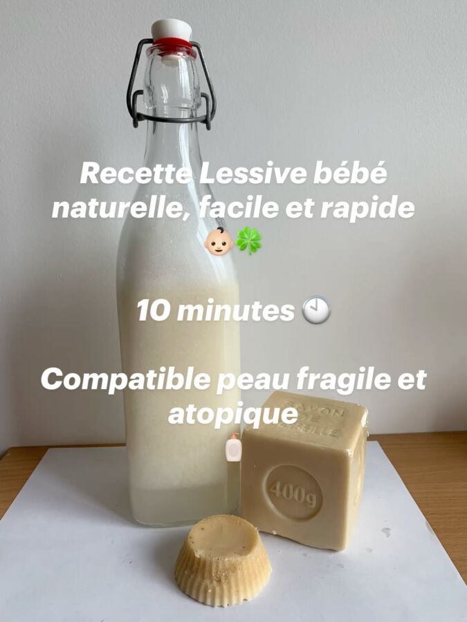 Lessive maison sans durcissement