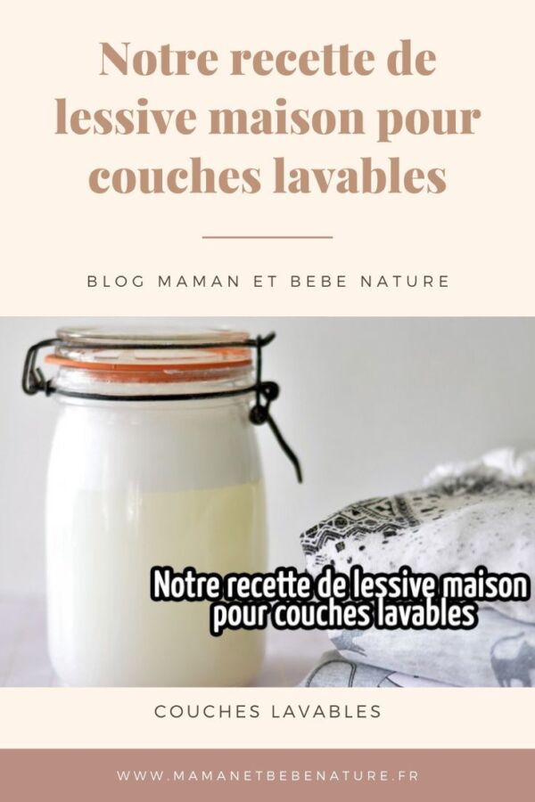 Lessive adaptée couches lavables