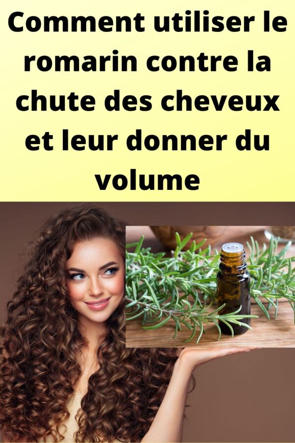 Application huile romarin cheveux