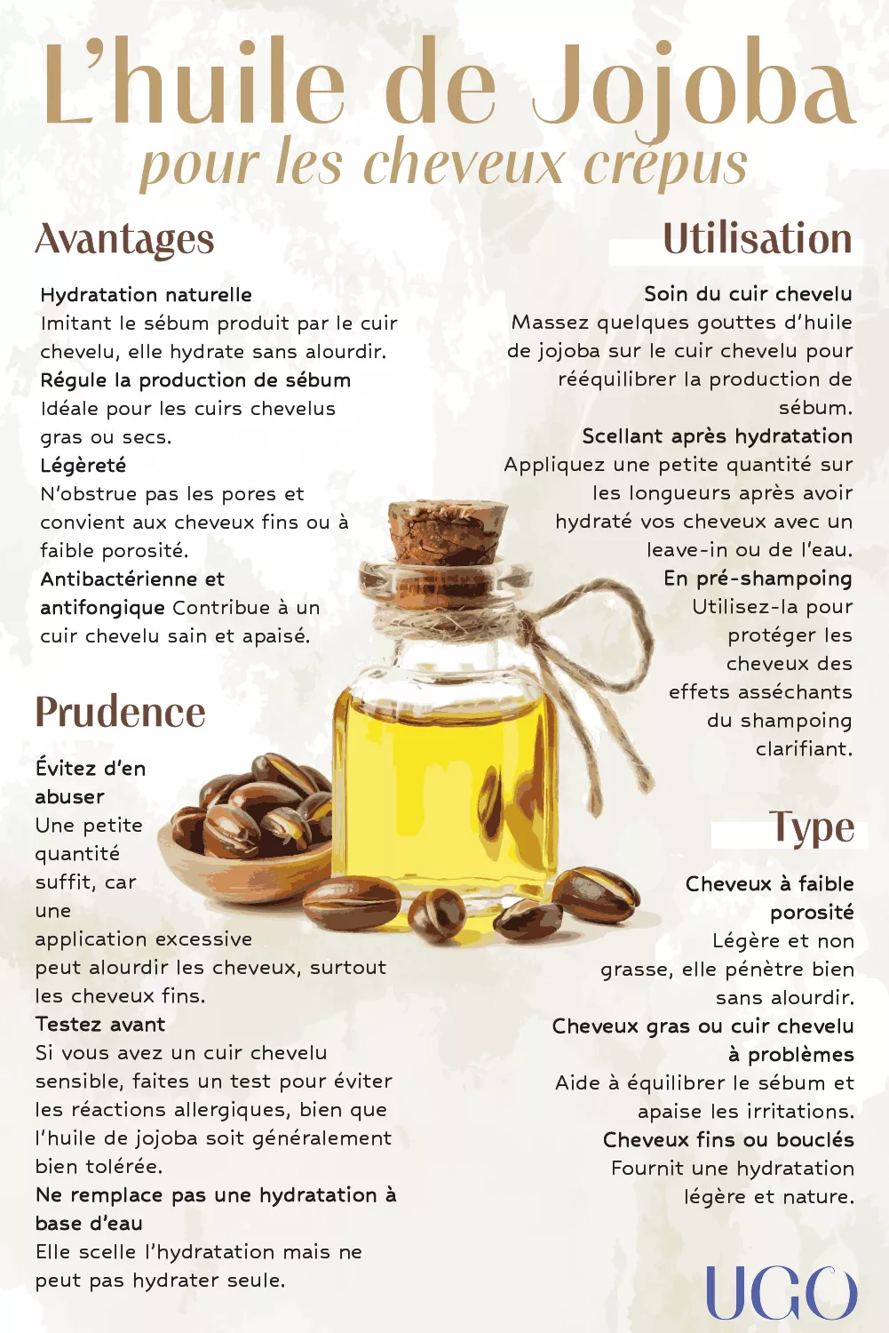Soin capillaire huile jojoba